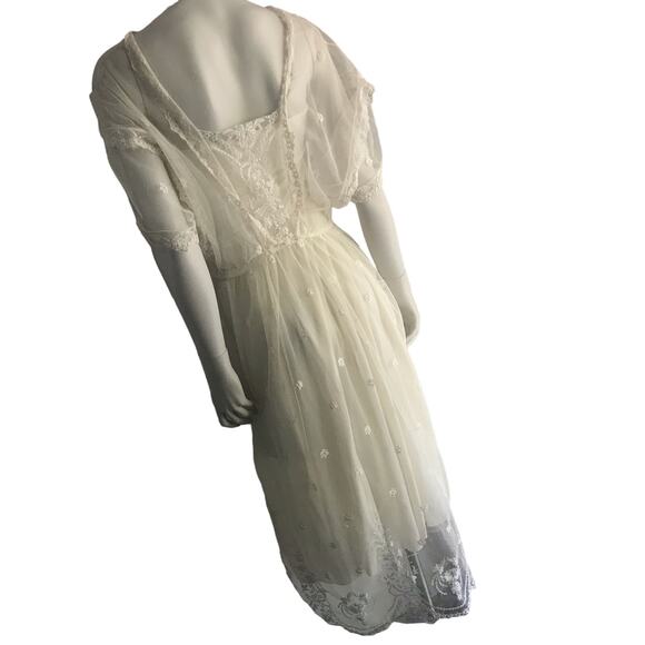 Vintage Strauss by Bonnie Lace Victorian Maxi Dress Women's Size 10 (XS Modern) - Picture 3 of 14
